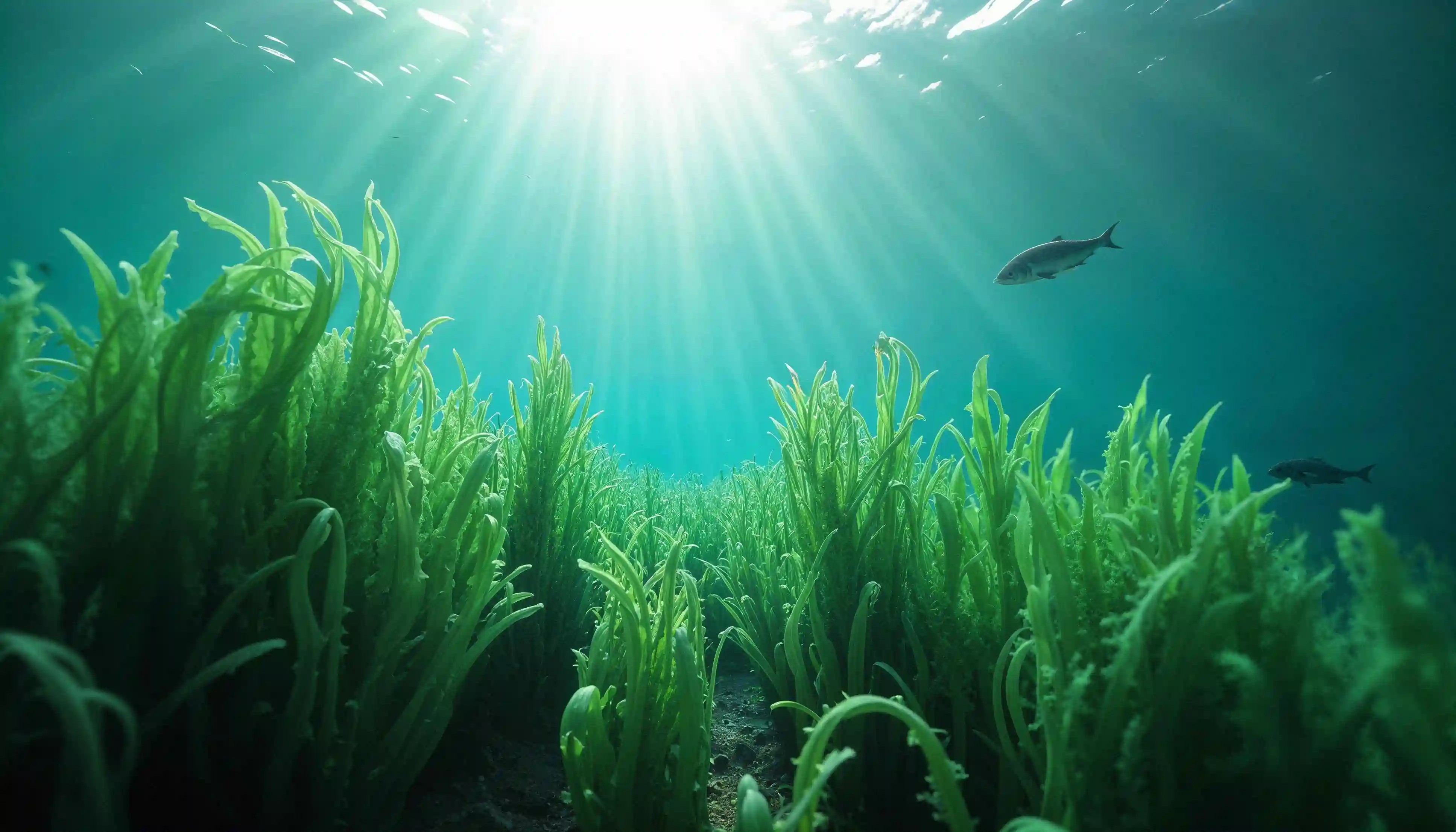 Lamun (seagrass) adalah tumbuhan berbunga yang hidup di dasar laut dangkal dan jernih.